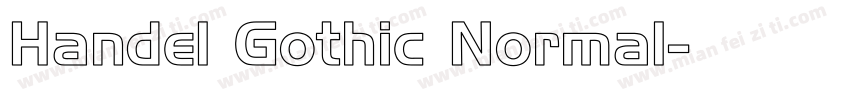 Handel Gothic Normal字体转换